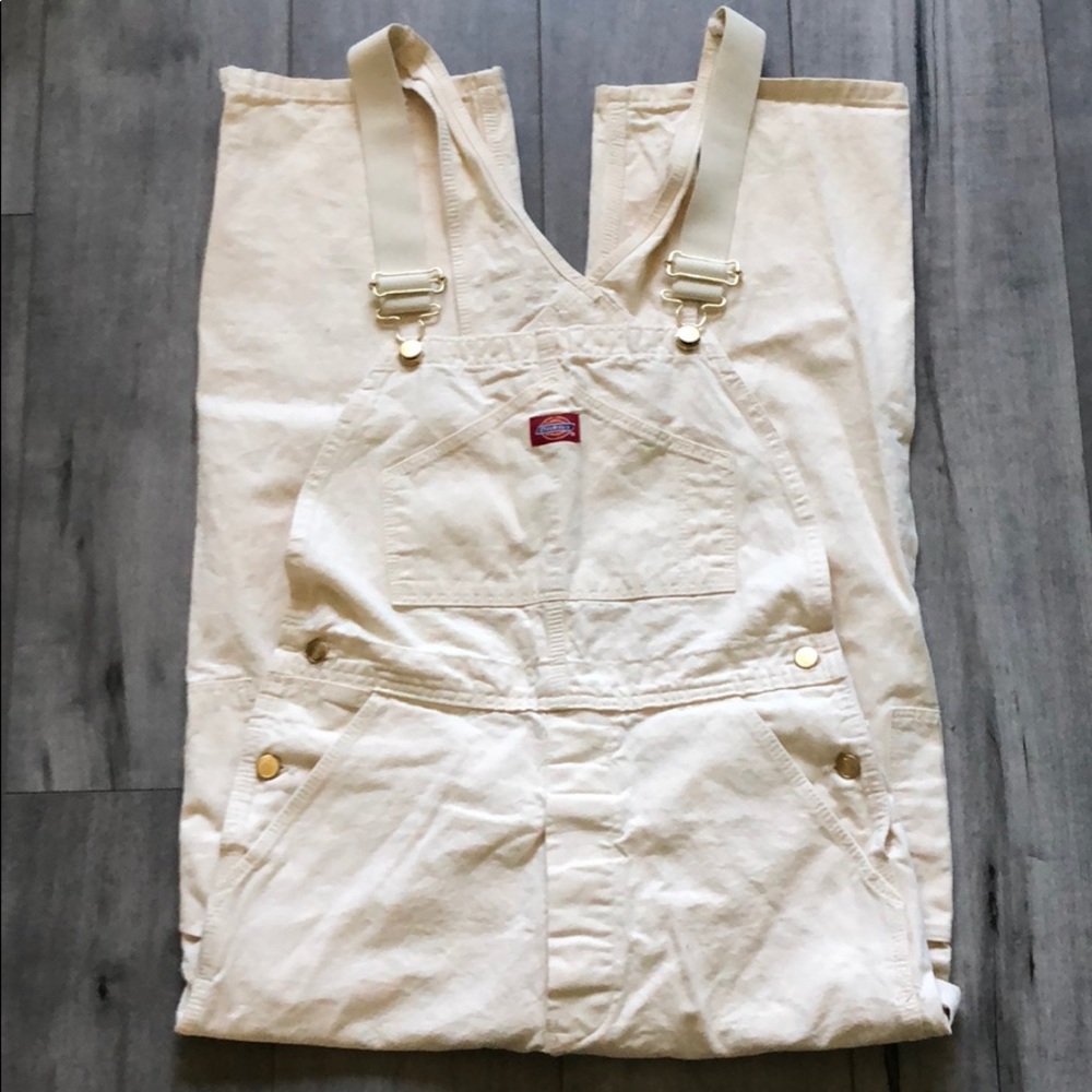 Dickies Cream Color Painter Carpenter Overalls 32